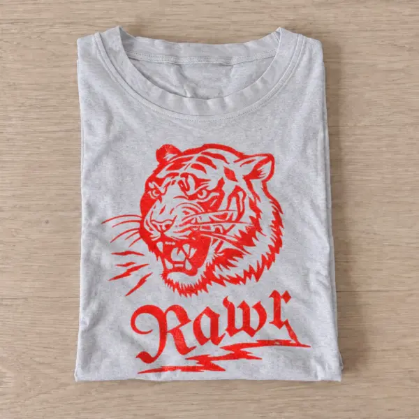 Rawr roaring tiger graphic t shirt gray20rawr tiger.webp
