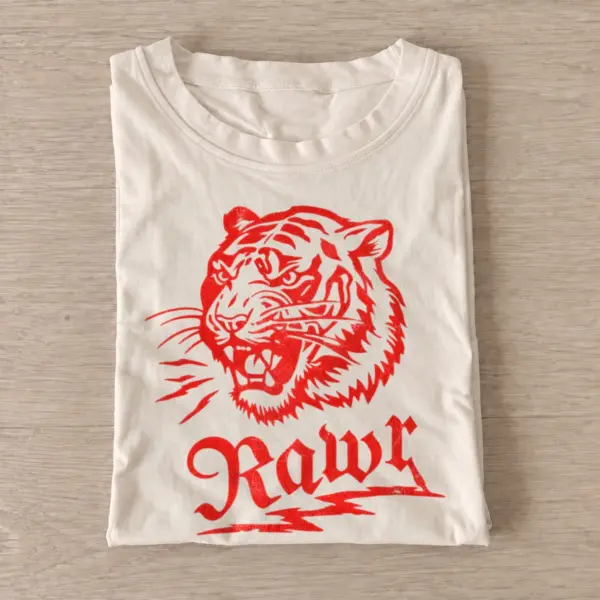 Rawr roaring tiger graphic t shirt sand20rawr tiger.webp