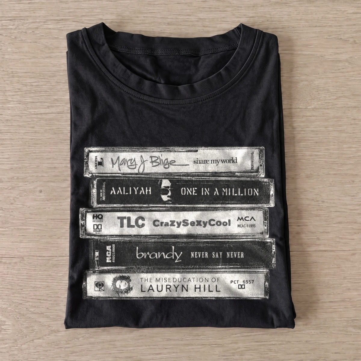 Rb cassette tape stack t shirt black20rnb cassette stack.webp