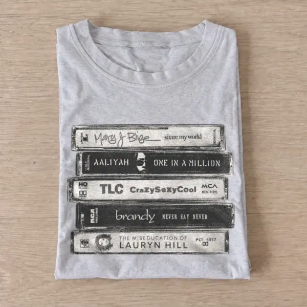 Rb cassette tape stack t shirt gray20rnb cassette stack.webp