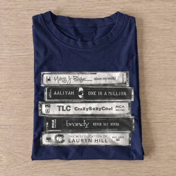 Rb cassette tape stack t shirt navy20rnb cassette stack.webp