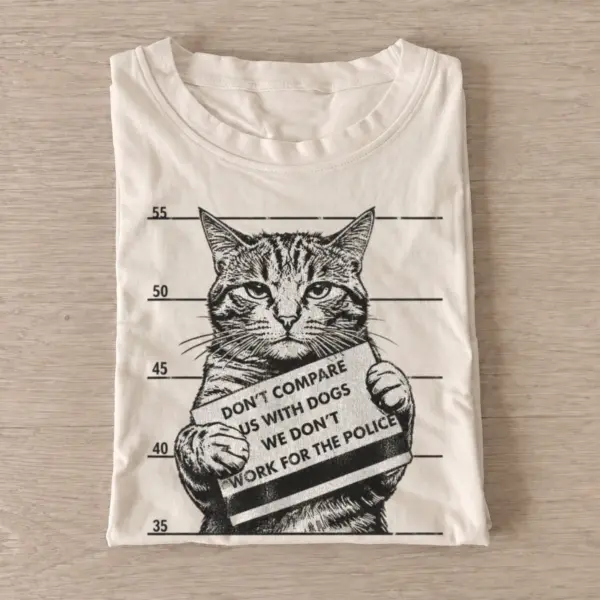 Rebel cat mugshot graphic t shirt sand20rebel cat mugshot.webp