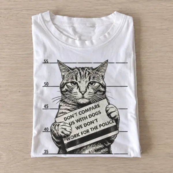 Rebel cat mugshot graphic t shirt white20rebel cat mugshot.webp