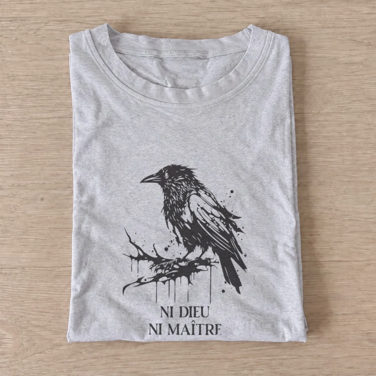 Rebel ink crow t shirt gray20rebel ink crow.webp