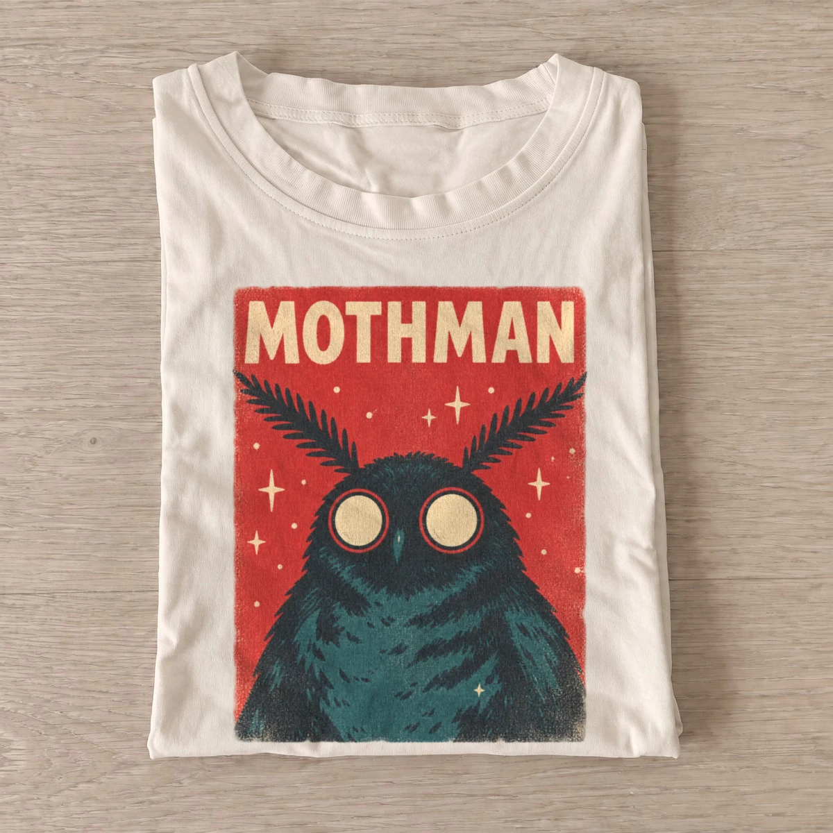 Red eyed mothman graphic t shirt sand20red eyed mothman.webp