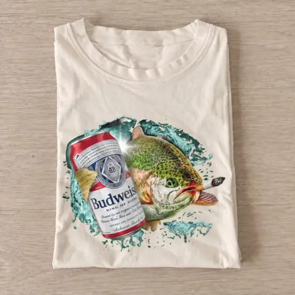 Red lager trout t shirt sand20red lager trout.webp