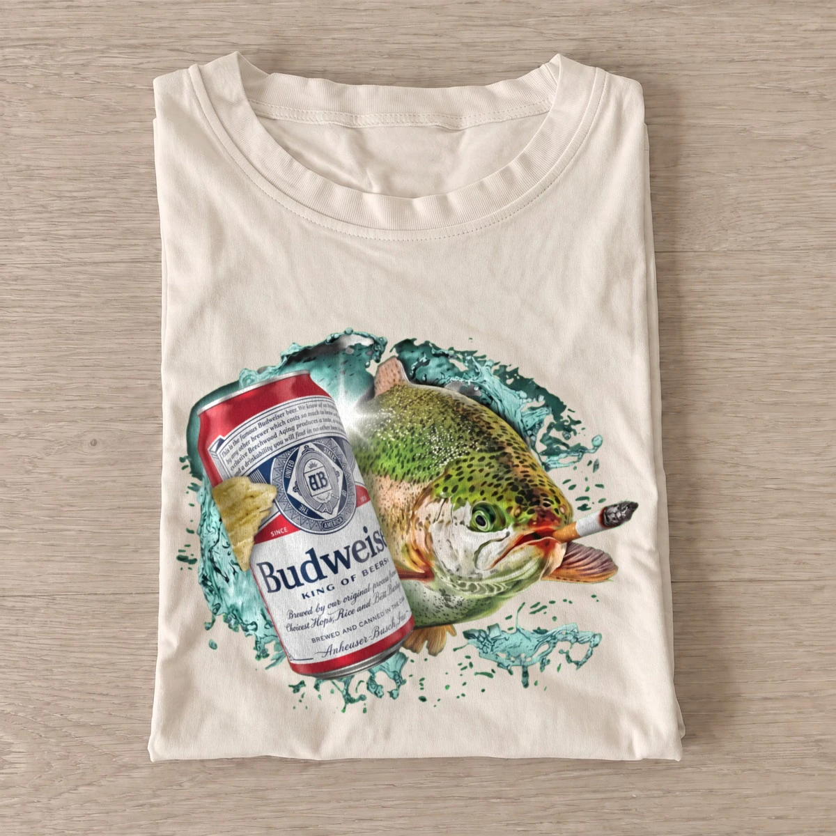 Red lager trout t shirt sand20red lager trout.webp