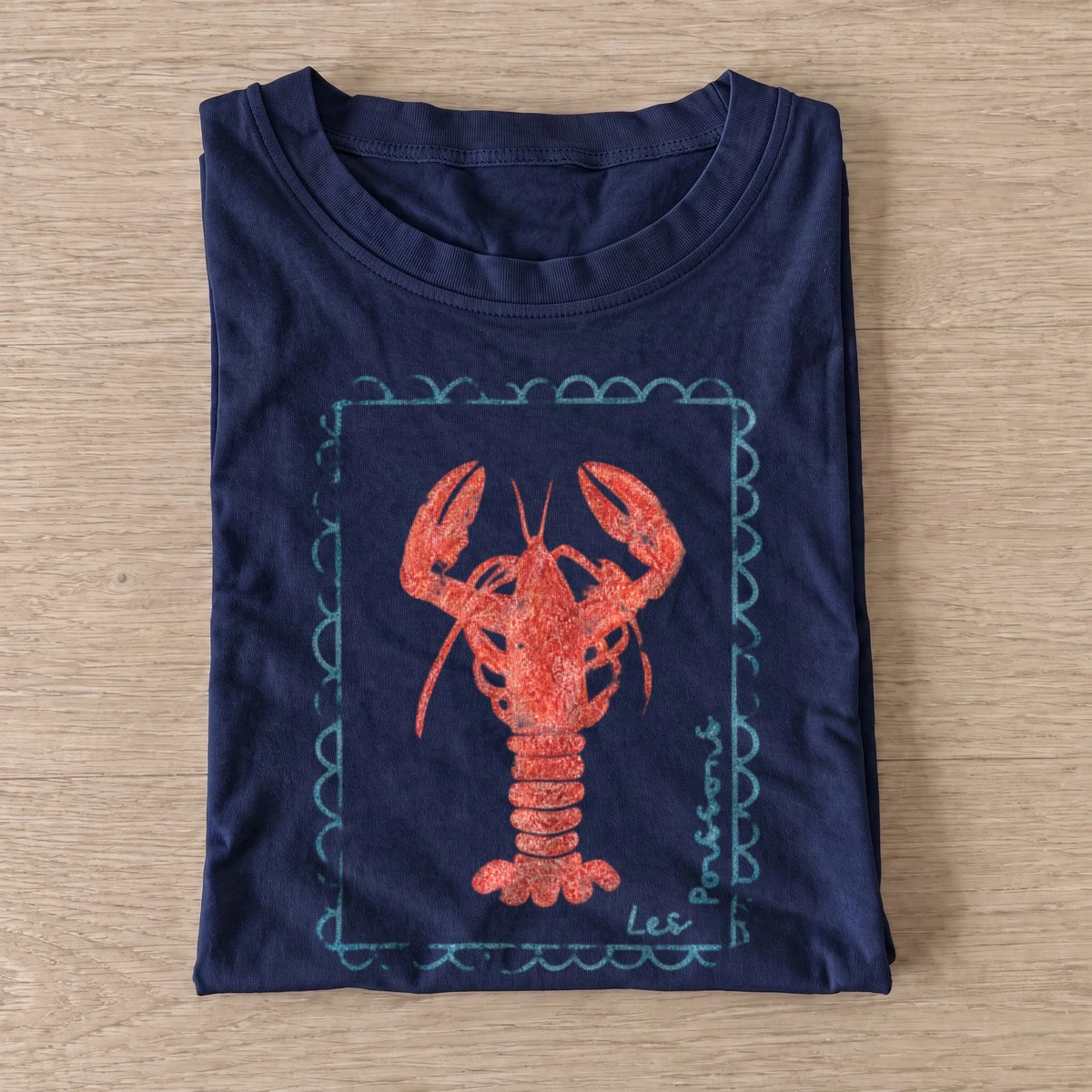 Red lobster graphic t shirt navy20red lobster.webp