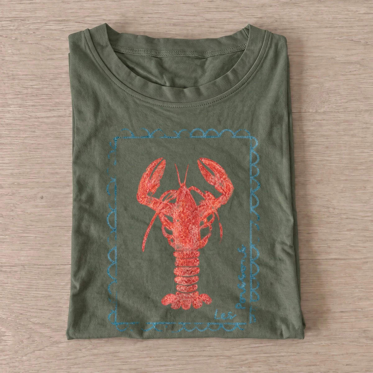 Red lobster graphic t shirt olive20red lobster.webp