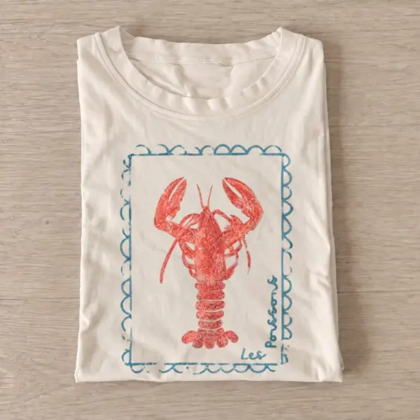 Red lobster graphic t shirt sand20red lobster.webp