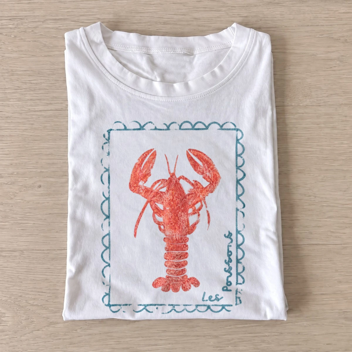 Red lobster graphic t shirt white20red lobster.webp