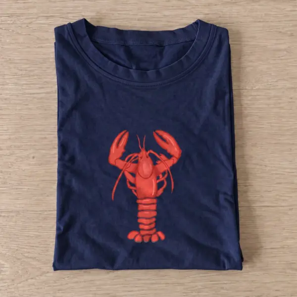 Red lobster t shirt navy20red lobster.webp