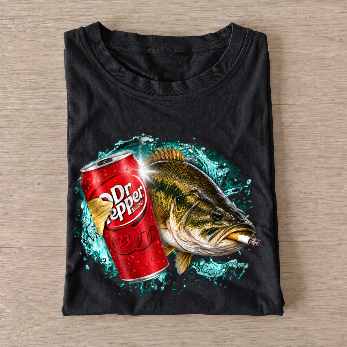 Red soda bass t shirt black20red soda bass.webp