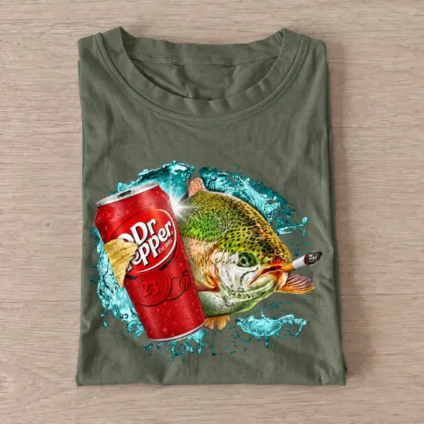 Red soda trout t shirt olive20red20soda20trout.webp