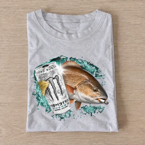 Redfish Energy Fishing T-Shirt — graphic design