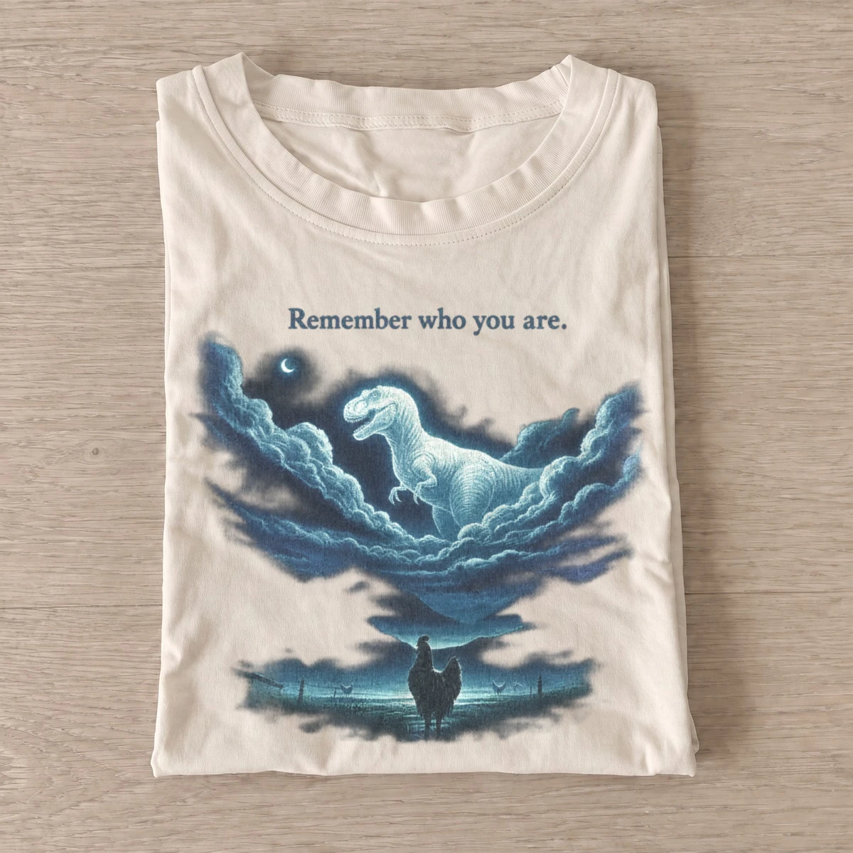 Remember who you are t rex chicken t shirt sand20remember yourself lion.webp