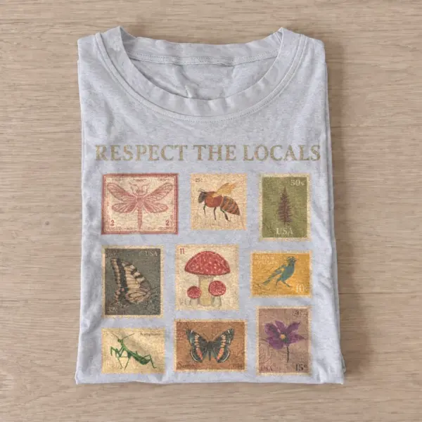 Respect the locals nature stamps t shirt gray20respect local nature.webp
