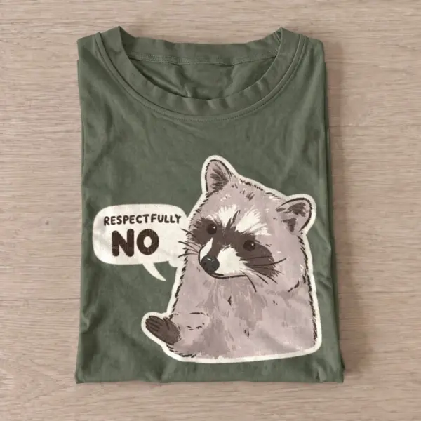 Respectfully no raccoon t shirt olive20respectfully no raccoon.webp