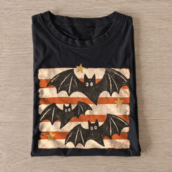Retro bat trio halloween t shirt black20retro bat trio.webp