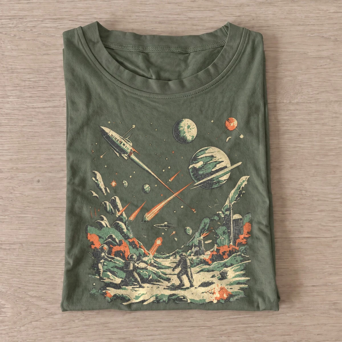 Retro space adventure t shirt olive20retro space adventure.webp
