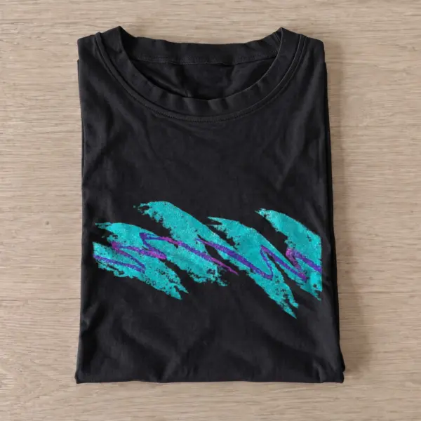 Retro wave scribble t shirt black20retro wave scribble.webp