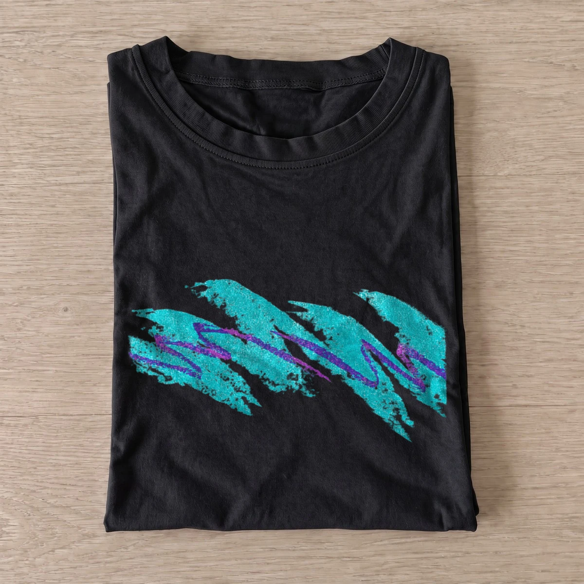 Retro wave scribble t shirt black20retro wave scribble.webp