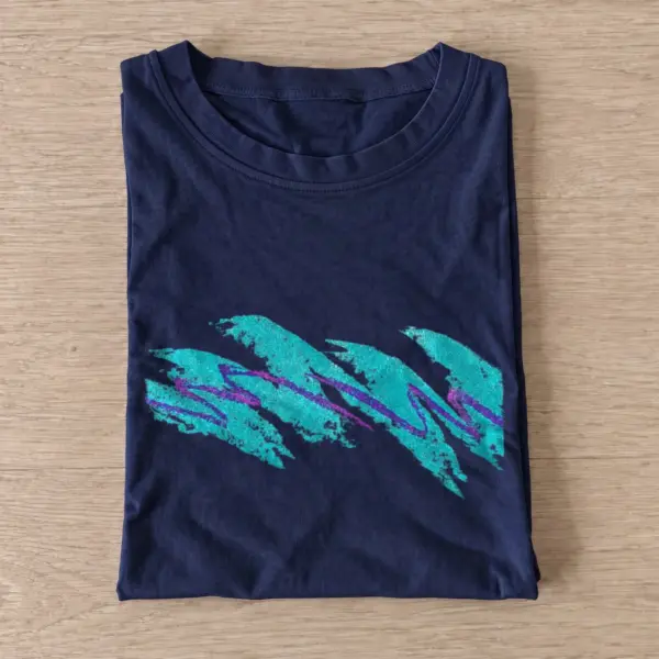 Retro wave scribble t shirt navy20retro wave scribble.webp