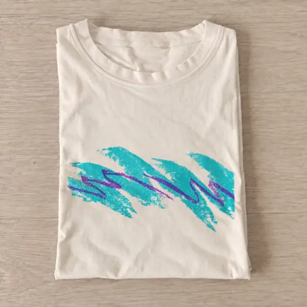 Retro wave scribble t shirt sand20retro wave scribble.webp