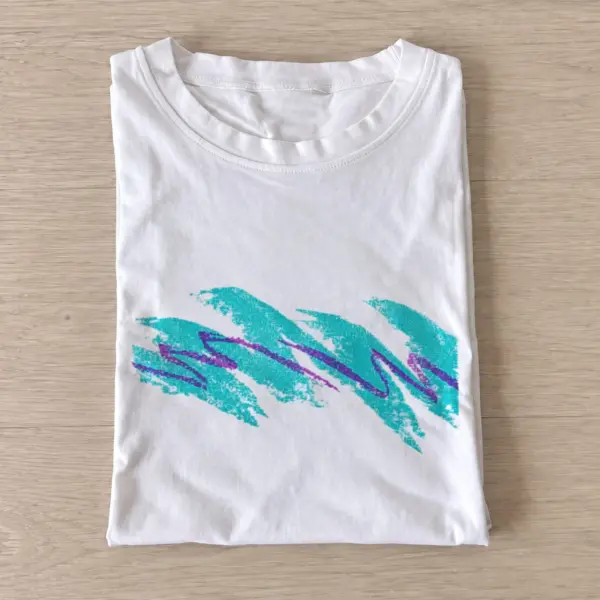 Retro wave scribble t shirt white20retro wave scribble.webp