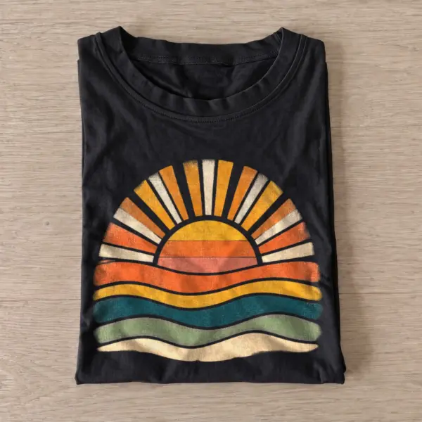Retro wave sunrise t shirt black20retro wave sunrise.webp