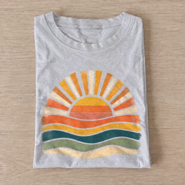 Retro wave sunrise t shirt gray20retro wave sunrise.webp