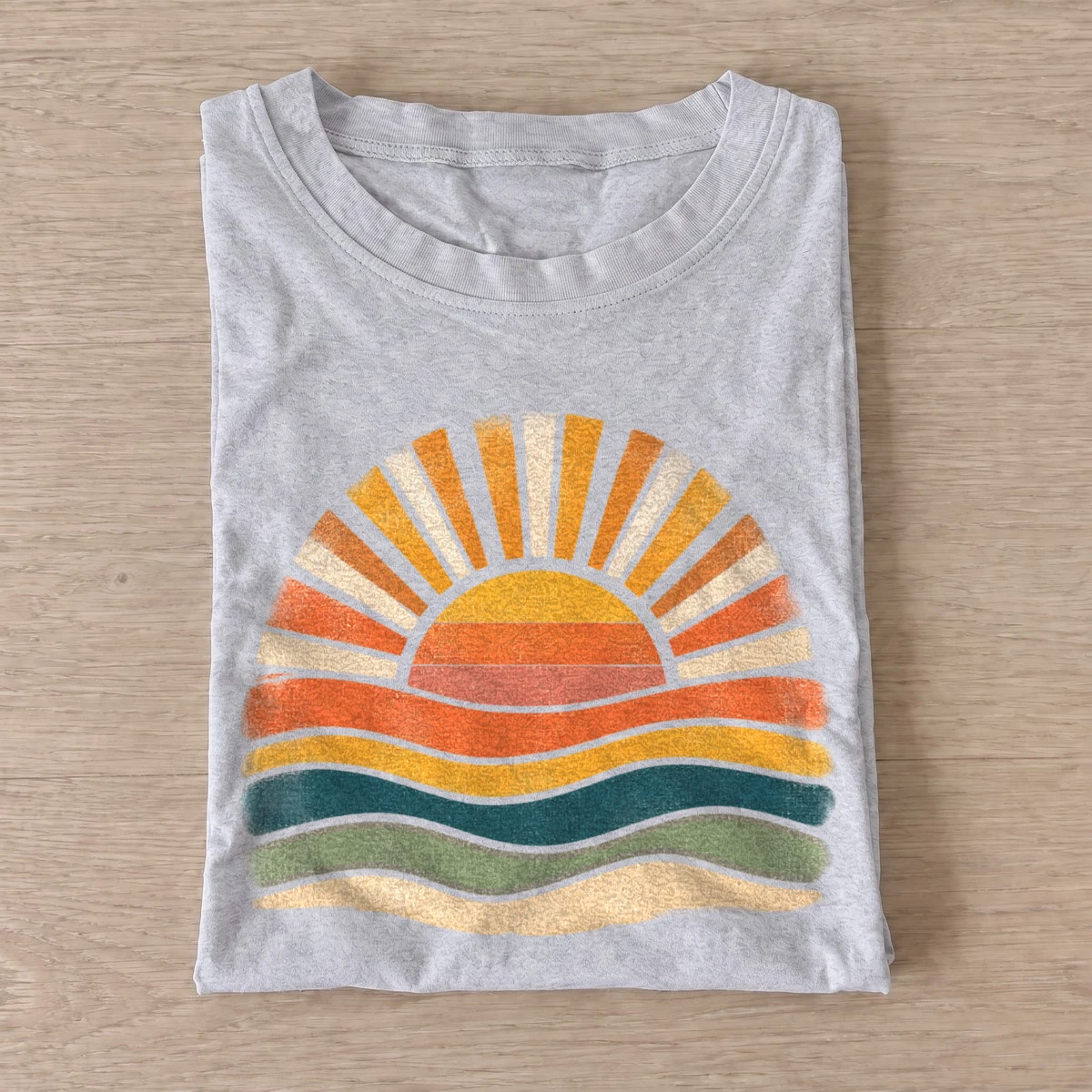 Retro wave sunrise t shirt gray20retro wave sunrise.webp
