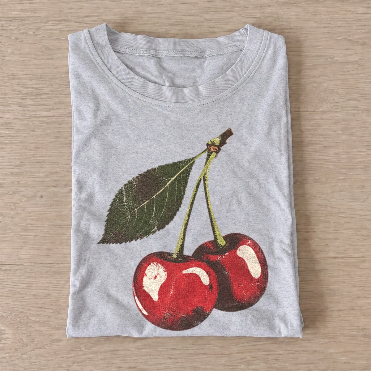 Ripe cherries graphic t shirt gray20ripe cherries 01.webp