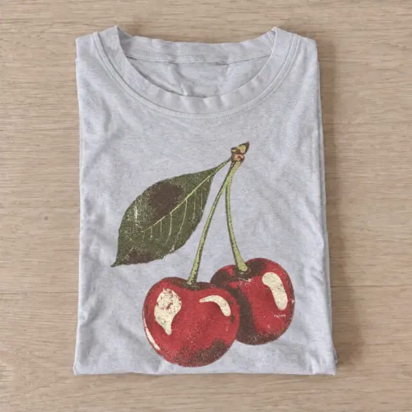 Ripe cherries graphic t shirt gray20ripe cherries 02.webp