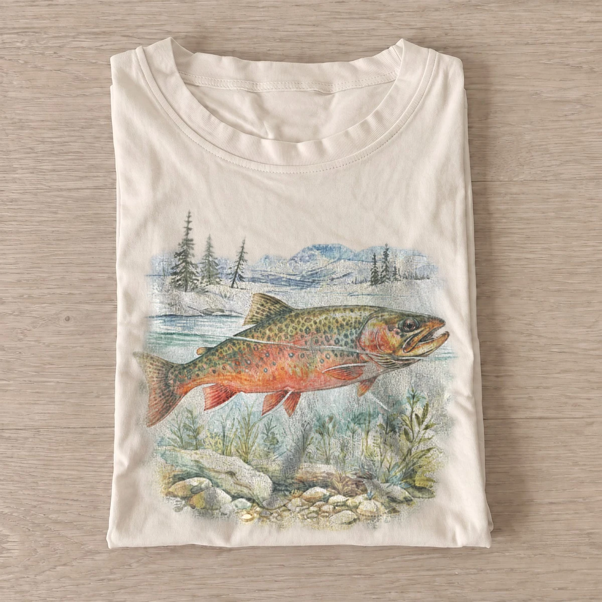 River trout graphic t shirt sand20river trout.webp