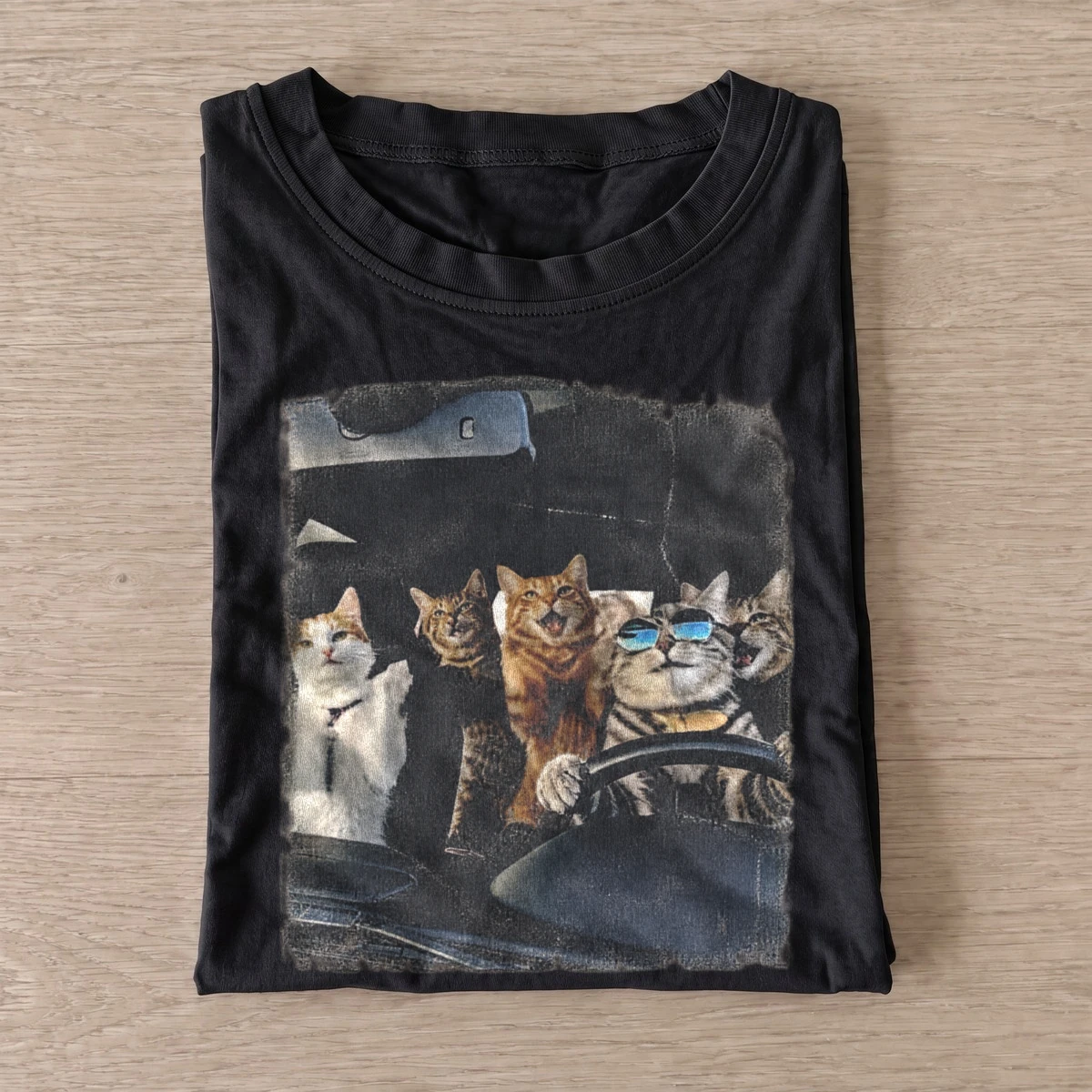 Road trip cats t shirt black20road trip cats.webp
