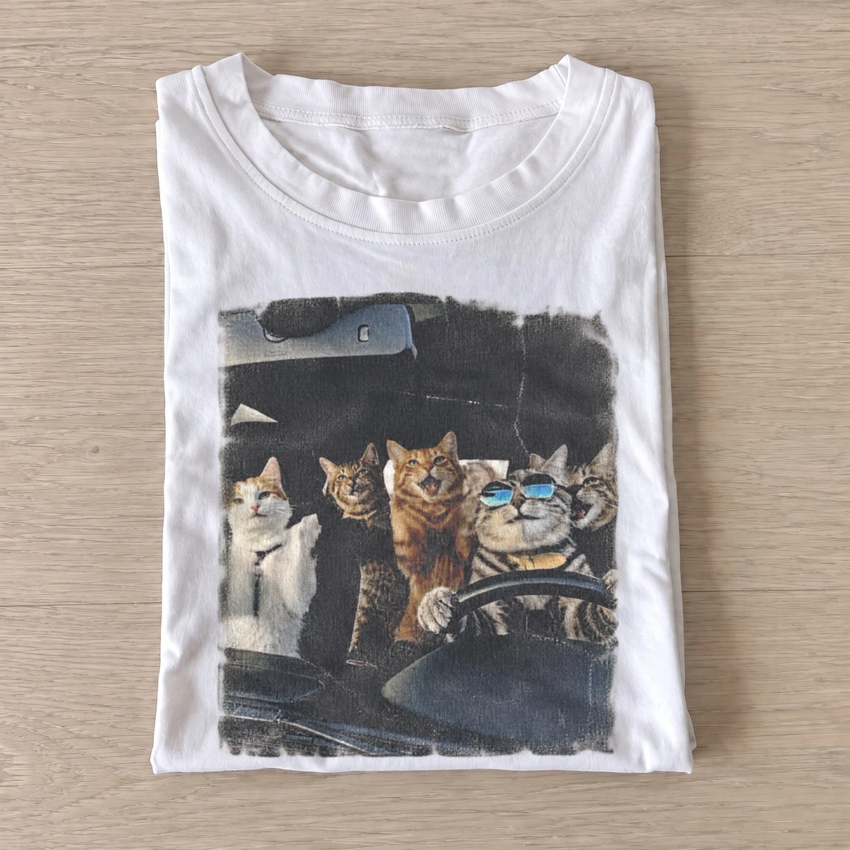 Road trip cats t shirt white20road trip cats.webp