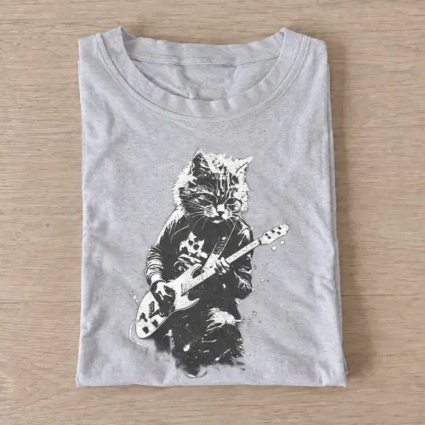 Rock guitar cat t shirt gray20rock guitar cat.webp