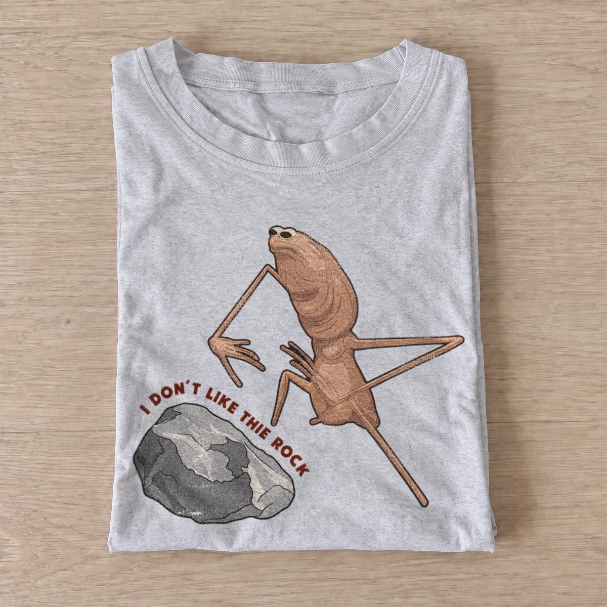 Rock hating frog graphic t shirt gray20rock hating frog.webp