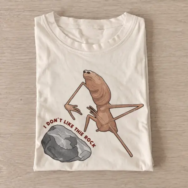 Rock hating frog graphic t shirt sand20rock hating frog.webp