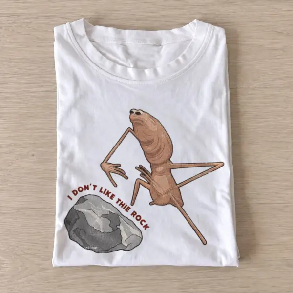 Rock hating frog graphic t shirt white20rock hating frog.webp
