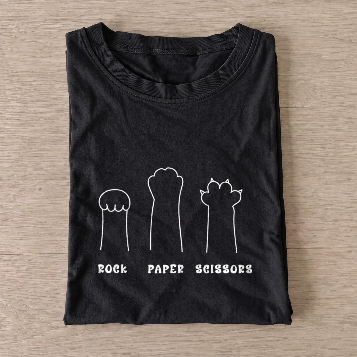 Rock paper scissors paws t shirt black20rock paper scissors paws.webp