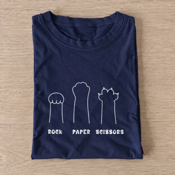 Rock paper scissors paws t shirt navy20rock paper scissors paws.webp