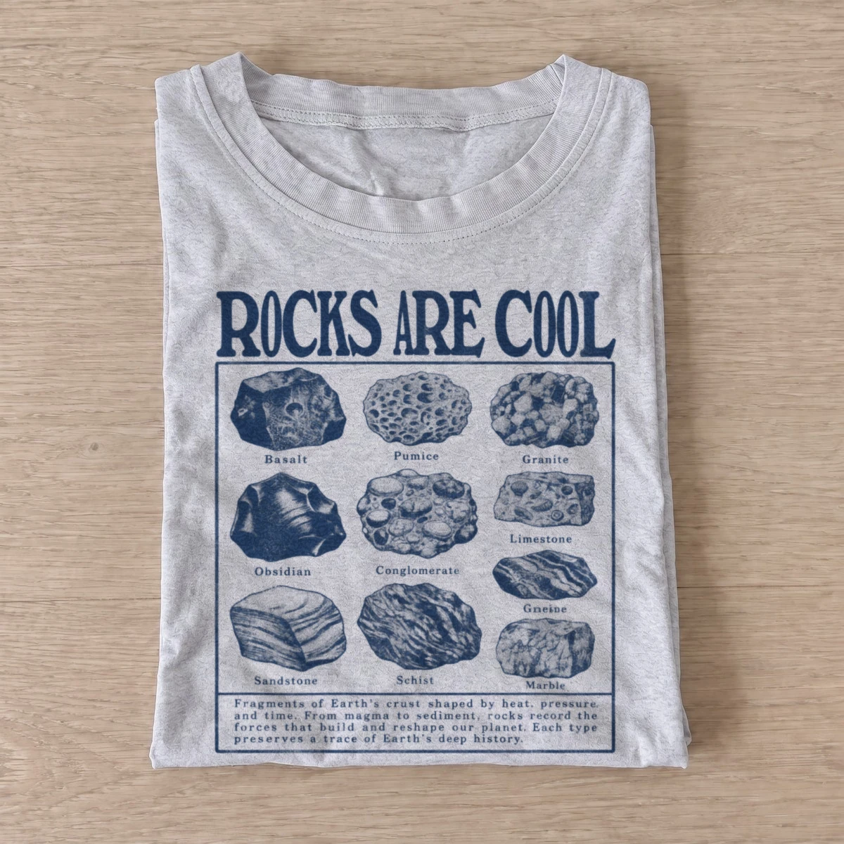 Rocks are cool geology specimen t shirt gray20rocks are cool.webp
