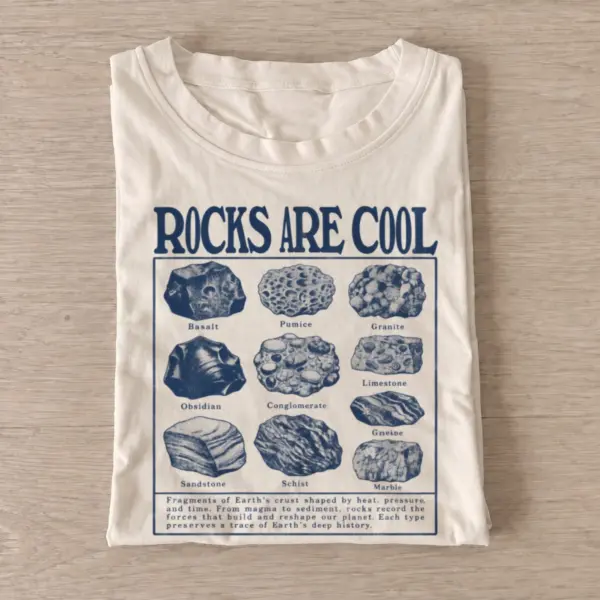 Rocks are cool geology specimen t shirt sand20rocks are cool.webp