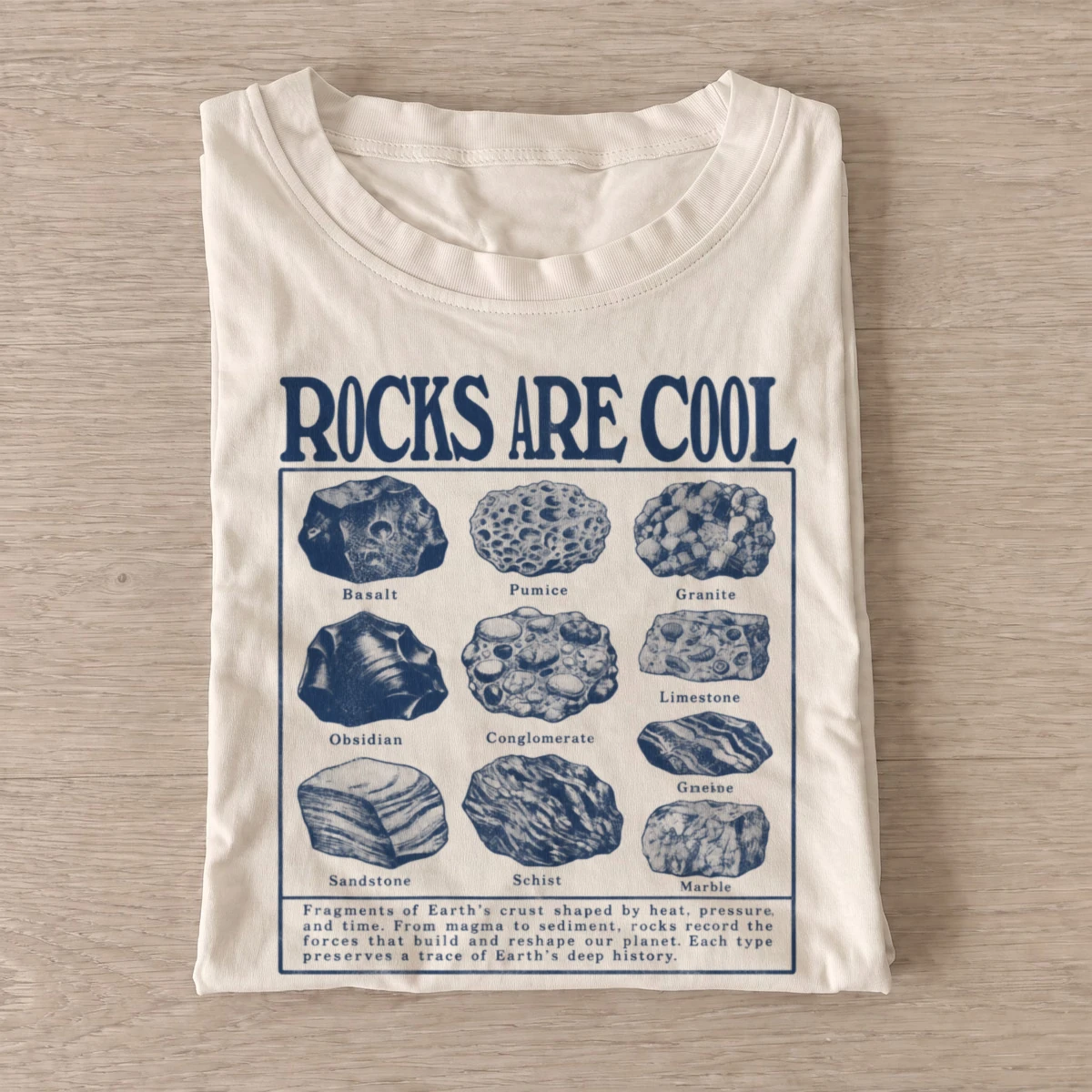 Rocks are cool geology specimen t shirt sand20rocks are cool.webp