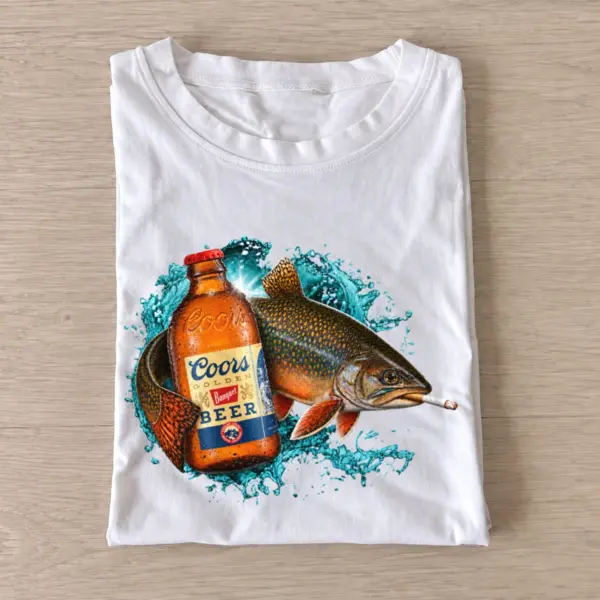 Rocky gold brook trout smoke t shirt white20rocky20gold20brook20trout20smoke.webp