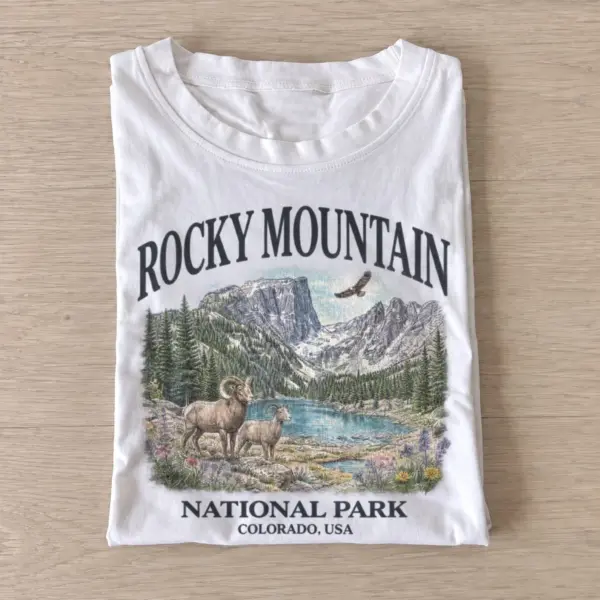 Rocky mountain national park colorado t shirt white20rocky mountain elk.webp
