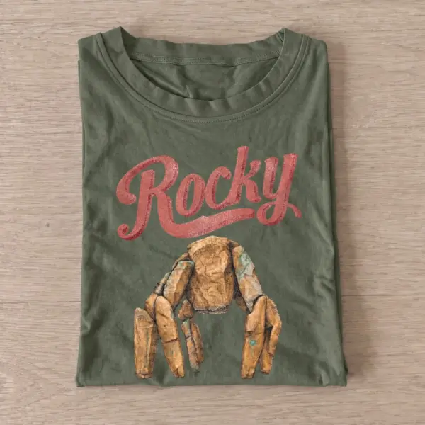 Rocky stone alien friend t shirt olive20stone alien friend.webp