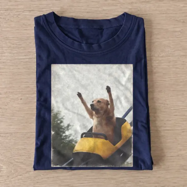 Rollercoaster dog t shirt navy20rollercoaster dog.webp